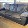 Cool Slate Grey 3-Seater Sofa w/ Angled Arms