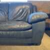 Cool Slate Grey 3-Seater Sofa w/ Angled Arms