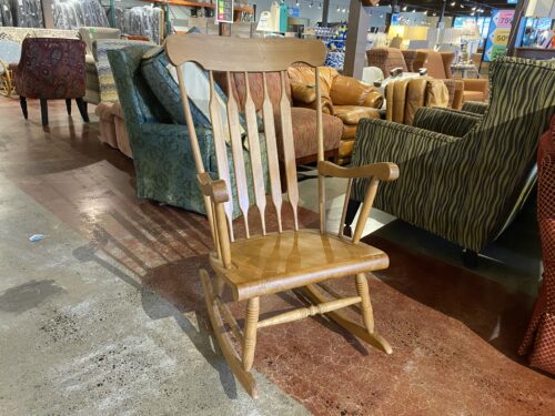 Classic Blonde All-Wood Rocking Chair