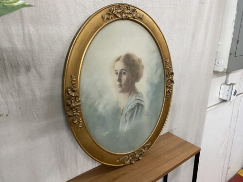 Antique Photo Crayone By Perrie 1913