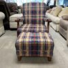 Plaid Rocker w/ Matching Ottoman