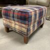 Plaid Rocker w/ Matching Ottoman
