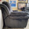 Electric Grey Microfiber 3-Seat Reclining Sofa