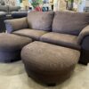 IKEA Tidafors Brown Sofa with 2 Ottomans