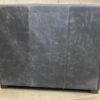 DIVANI Midnight Blue Leather Accent Chair with Ottoman