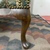 Wingback Chair and Matching Floral Ottoman