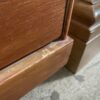 Vintage Orange Stained 4-Drawer Dresser