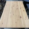 Knotty Pine Dining Table w/ White Legs