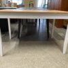 Knotty Pine Dining Table w/ White Legs