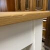 Knotty Pine Dining Table w/ White Legs