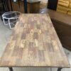 Industrial Style Desk w/ Multi Wood Top