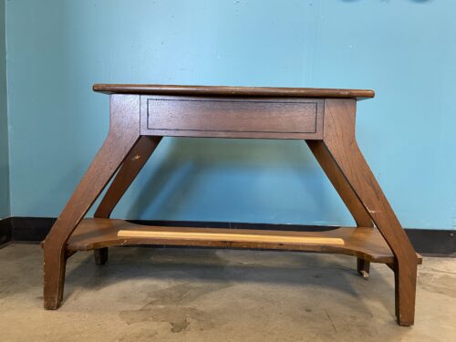 Vintage Wooden Piano Bench with Storage
