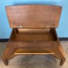 Vintage Wooden Piano Bench with Storage