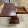 AMERICAN EMPIRE Wooden Pedestal Expandable Card Table