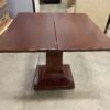 AMERICAN EMPIRE Wooden Pedestal Expandable Card Table