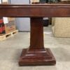 AMERICAN EMPIRE Wooden Pedestal Expandable Card Table