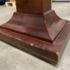 AMERICAN EMPIRE Wooden Pedestal Expandable Card Table