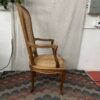 Rattan Wooden Wingback Chair