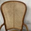 Rattan Wooden Wingback Chair