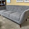 MCM Style Tufted Grey Sofa