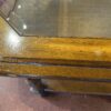 Vintage Octagon Glass Top Two Tier Coffee Table