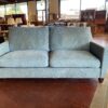 Seasalt Blue Couch with Attached Back Pillows