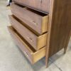 BROYHILL  Vintage Mid-Century Modern Saga Walnut Tall 5 Drawer Dresser