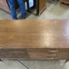 BROYHILL  Vintage Mid-Century Modern Saga Walnut Long Dresser with Mirror