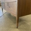 BROYHILL  Vintage Mid-Century Modern Saga Walnut Long Dresser with Mirror