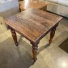 Solid Wood Square Rustic End Table