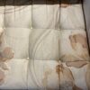 Vintage Pink Floral Tufted Lounge Sofa on Casters