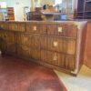THOMASVILLE Campaign Style Eight Drawer Dresser with Detached Mirror