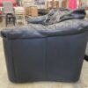 LEATHER FURNITURE CO. Black Leather 3 Seat Sofa