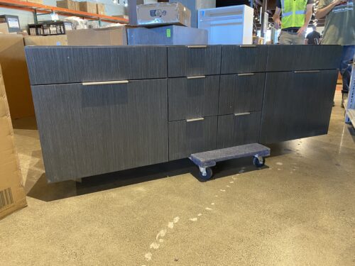 72" Wide Floating Double Sink Cabinet - Grey