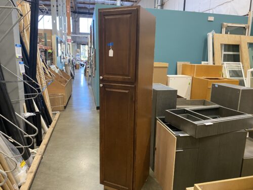 Walnut Finished Pantry Cabinet