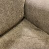Brown Plush Upholstered 3 Seat Sofa