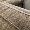 Brown Plush Upholstered Loveseat