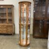 PULASKI Half Round Curio with Glass Shelves and Light