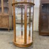 PULASKI Half Round Curio with Glass Shelves and Light