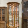 PULASKI Half Round Curio with Glass Shelves and Light