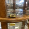 PULASKI Half Round Curio with Glass Shelves and Light