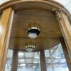 PULASKI Half Round Curio with Glass Shelves and Light