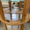 PULASKI Half Round Curio with Glass Shelves and Light