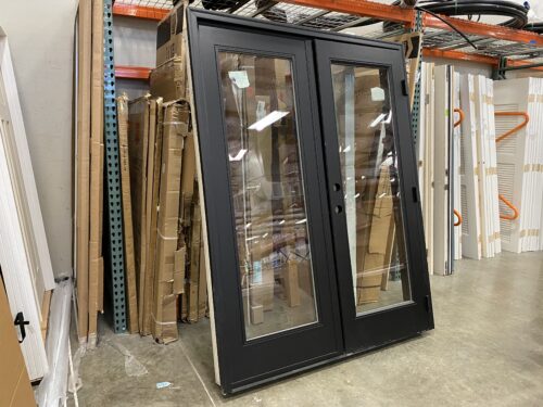 CODEL Smooth Black Fiberglass Patio Door