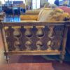 Vintage Spanish Revival Style Sofa with Wood Details