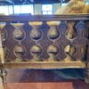 Vintage Spanish Revival Style Sofa with Wood Details