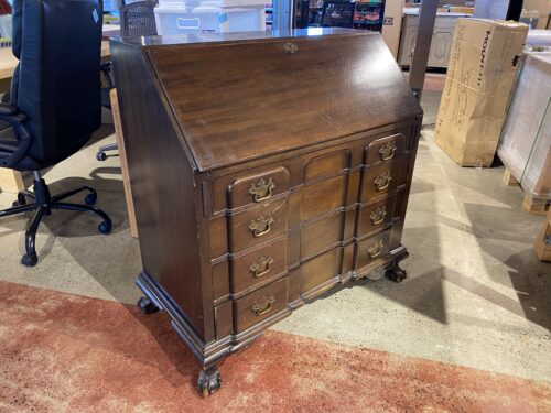 W.A. HATHAWAY COMPANY Vintage Secretary Desk with Claw Feet