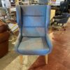 NAUGHTONE Hush Chair with Blue and Grey Geometric Pattern