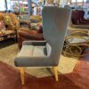 NAUGHTONE Hush Chair with Blue and Grey Geometric Pattern