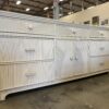 STANLEY Cream Pencil Reed 9 Drawer Dresser Circa 1989